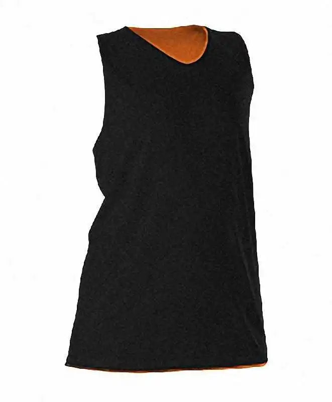 Alleson Athletic 506crw Women’s Reversible Racerback Tank - Black Orange
