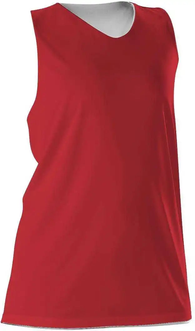 Alleson Athletic 506crw Women’s Reversible Racerback Tank - Scarlet White
