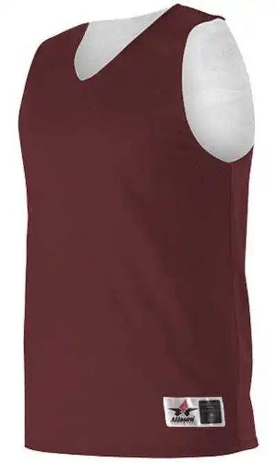 Alleson Athletic 506cry Youth Reversible Tank - Maroon White