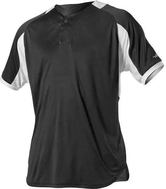 Alleson Athletic 5081b Adult Baseball Jersey - Black White