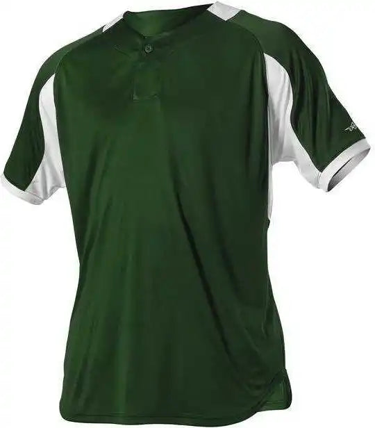 Alleson Athletic 5081b Adult Baseball Jersey - Forest White