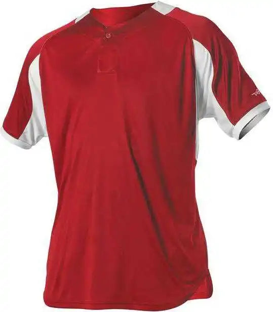 Alleson Athletic 5081b Adult Baseball Jersey - Red White