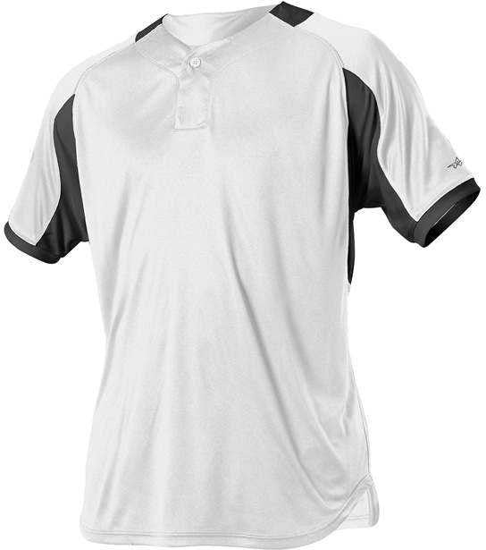 Alleson Athletic 5081b Adult Baseball Jersey - White Black