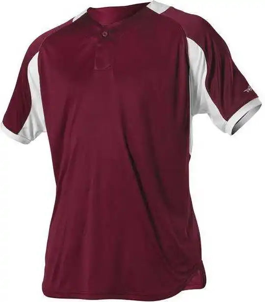 Alleson Athletic 5081by Youth Baseball Jersey - Light Maroon White