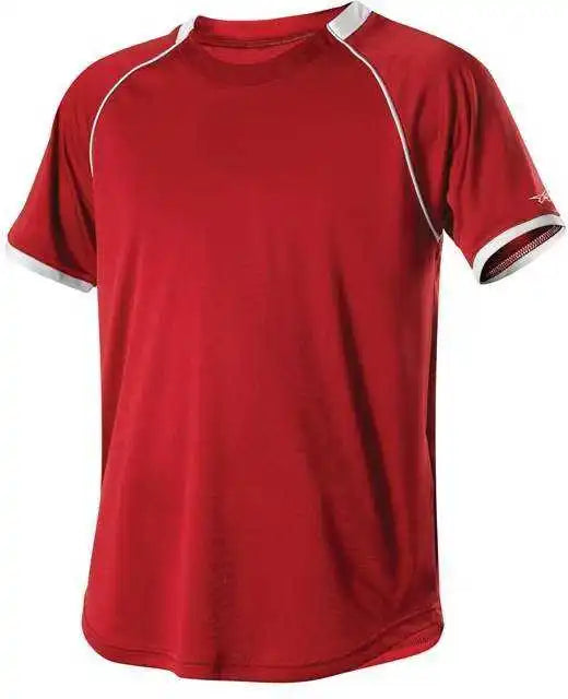 Alleson Athletic 508c1 Adult Baseball Jersey - Red White