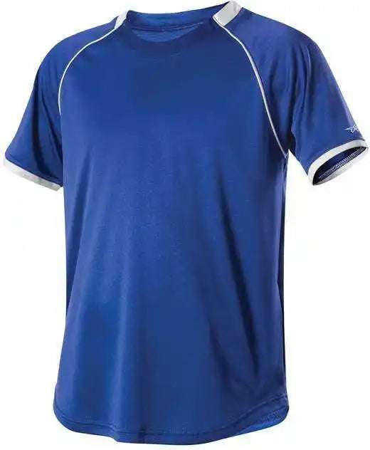 Alleson Athletic 508c1y Youth Baseball Jersey Crew Neck - Royal White