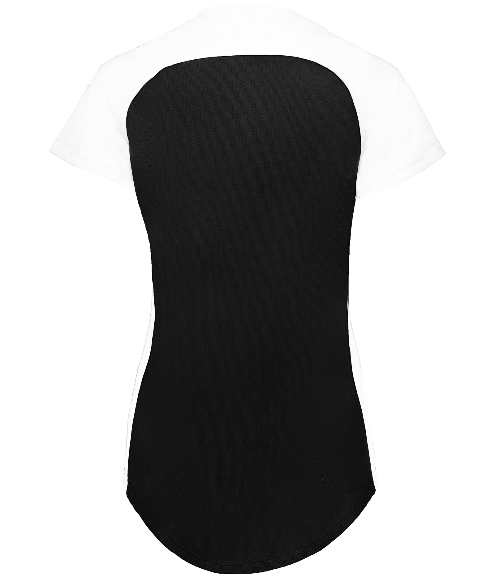Alleson Athletic 522pdwg Girl’s Two Button Fastpitch Jersey - Black White