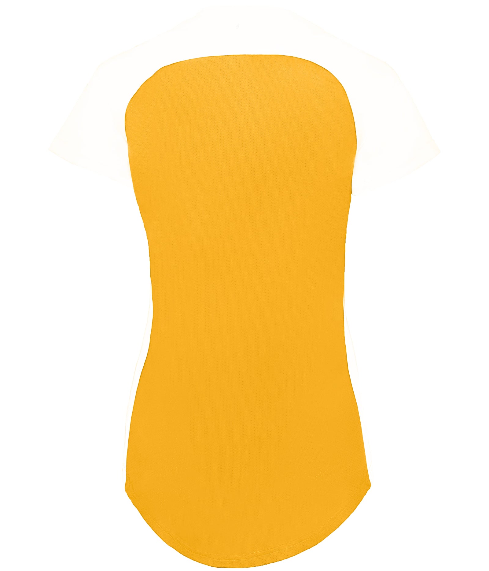 Alleson Athletic 522pdwg Girl’s Two Button Fastpitch Jersey - Light Gold White