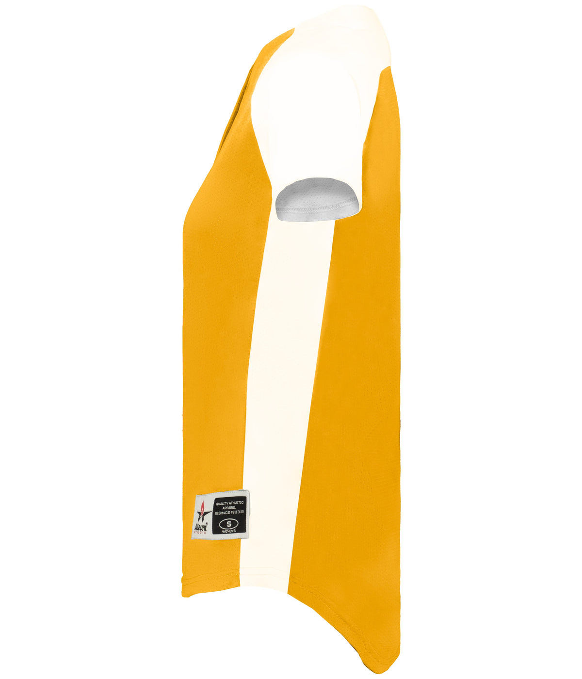 Alleson Athletic 522pdwg Girl’s Two Button Fastpitch Jersey - Light Gold White