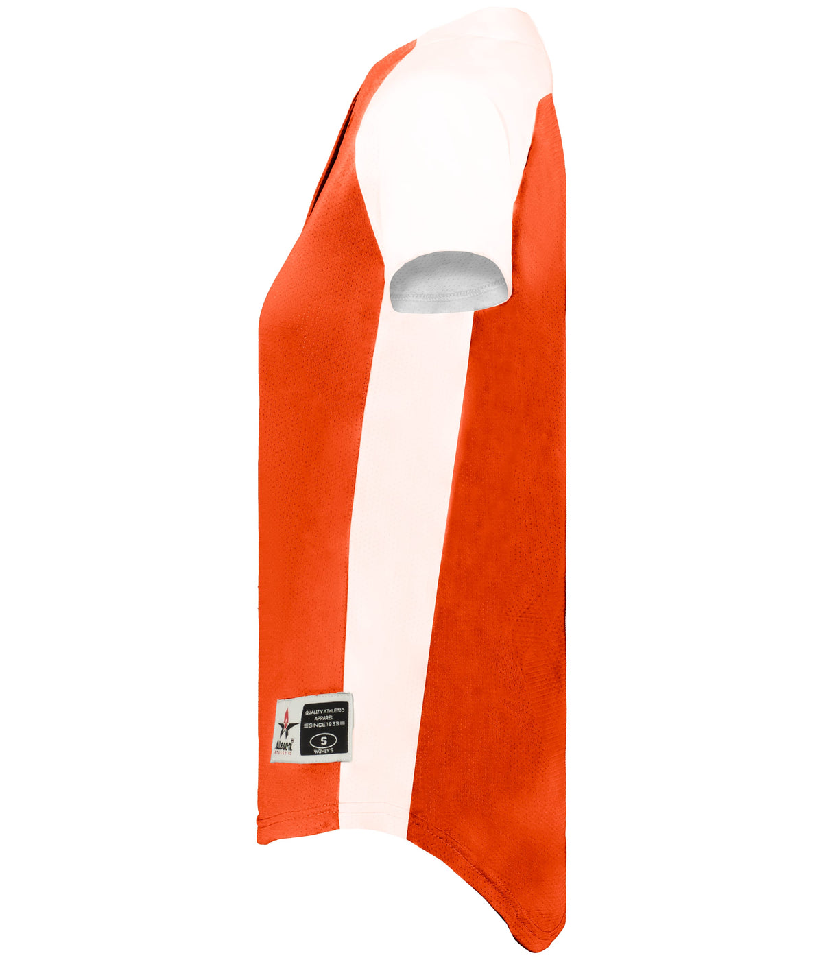 Alleson Athletic 522pdwg Girl’s Two Button Fastpitch Jersey - Orange White