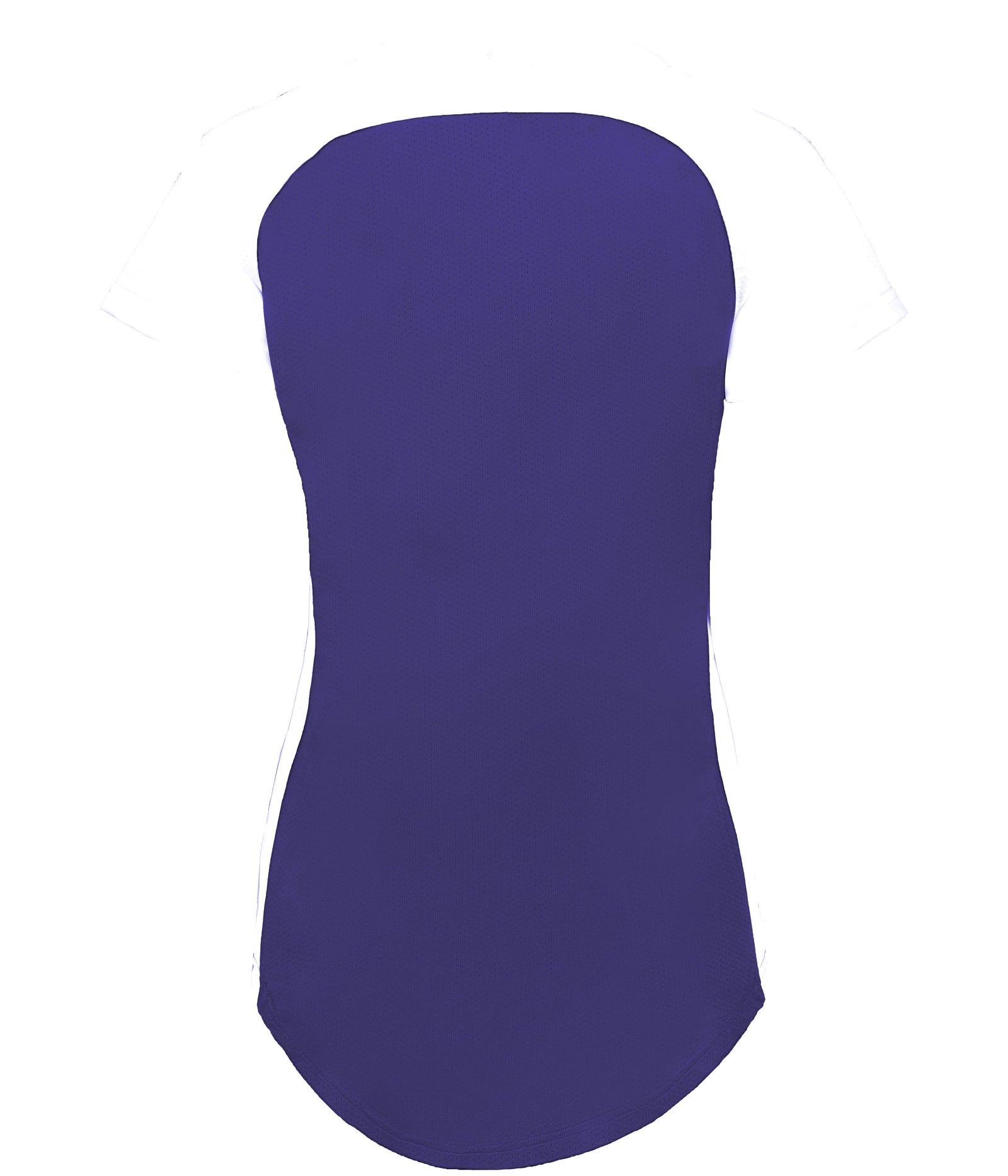 Alleson Athletic 522pdwg Girl’s Two Button Fastpitch Jersey - Purple White