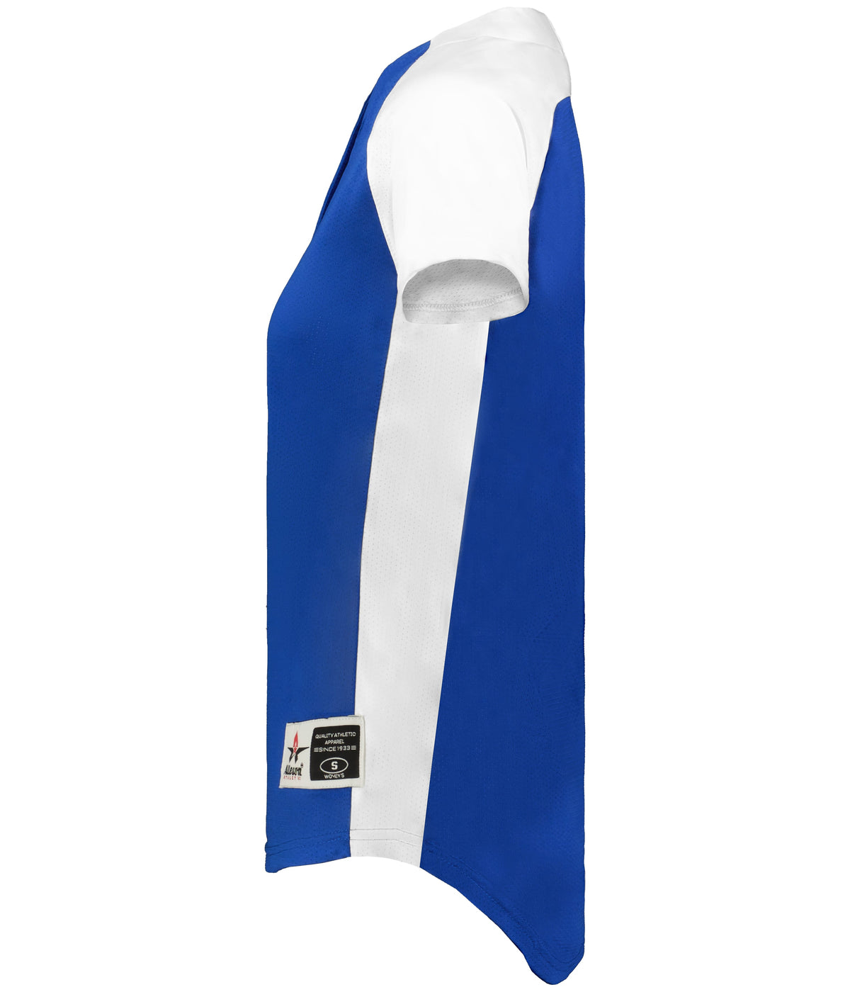 Alleson Athletic 522pdwg Girl’s Two Button Fastpitch Jersey - Royal White