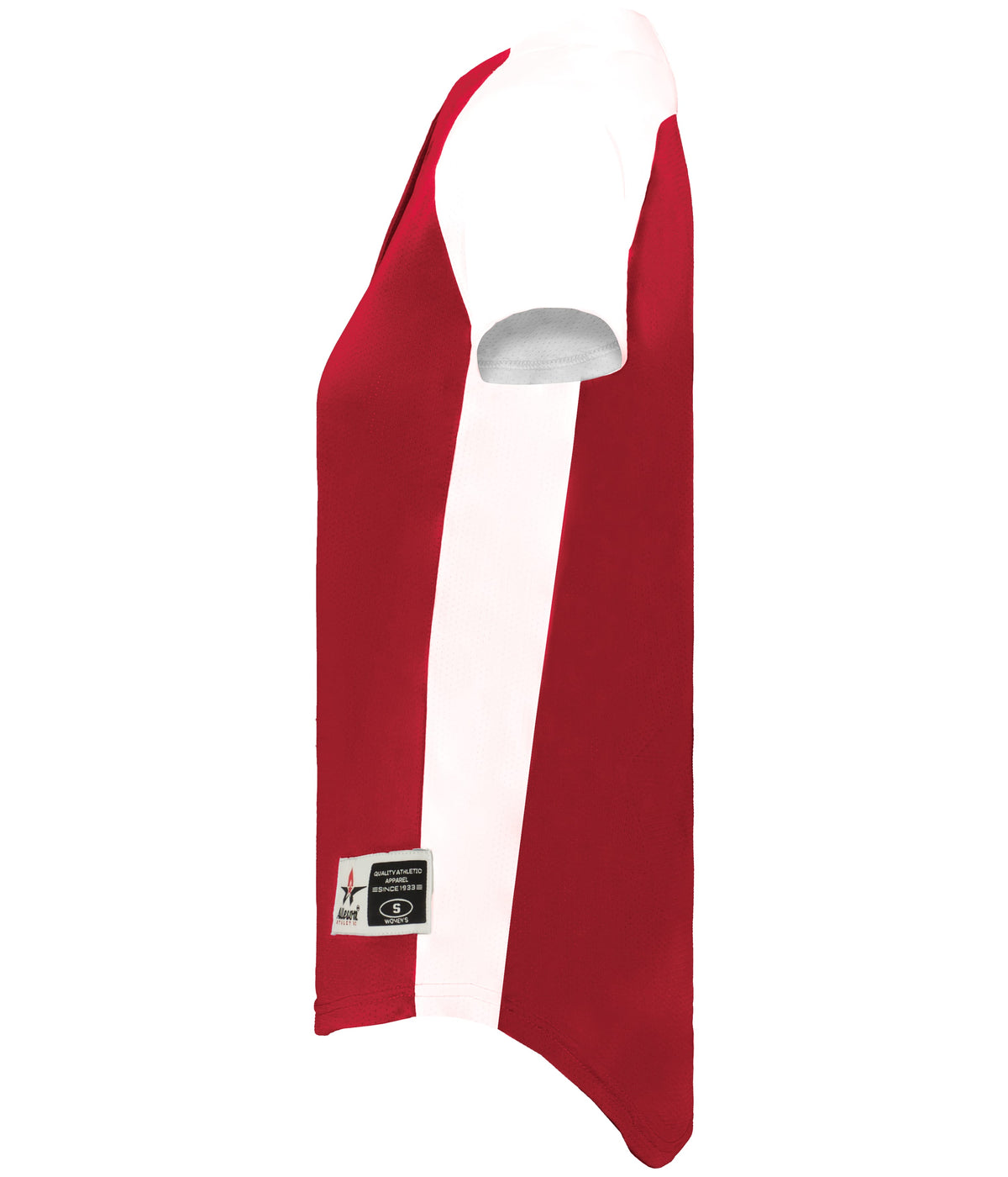 Alleson Athletic 522pdwg Girl’s Two Button Fastpitch Jersey - Scarlet White