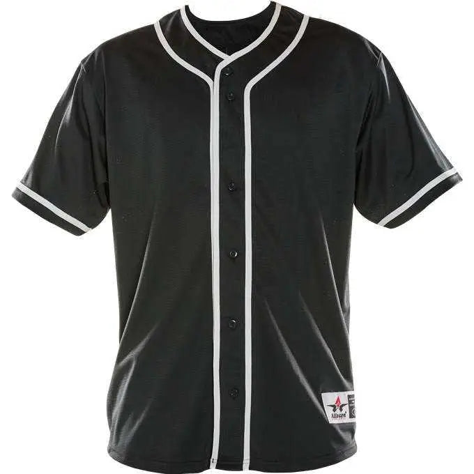 Alleson Athletic 52mbbj Adult Diamond Jersey - Black White