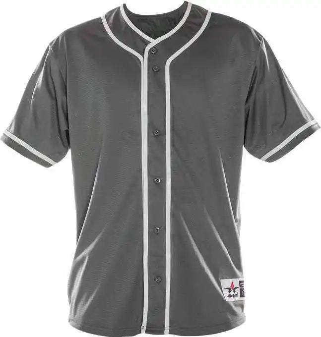 Alleson Athletic 52mbbj Adult Diamond Jersey - Charcoal White