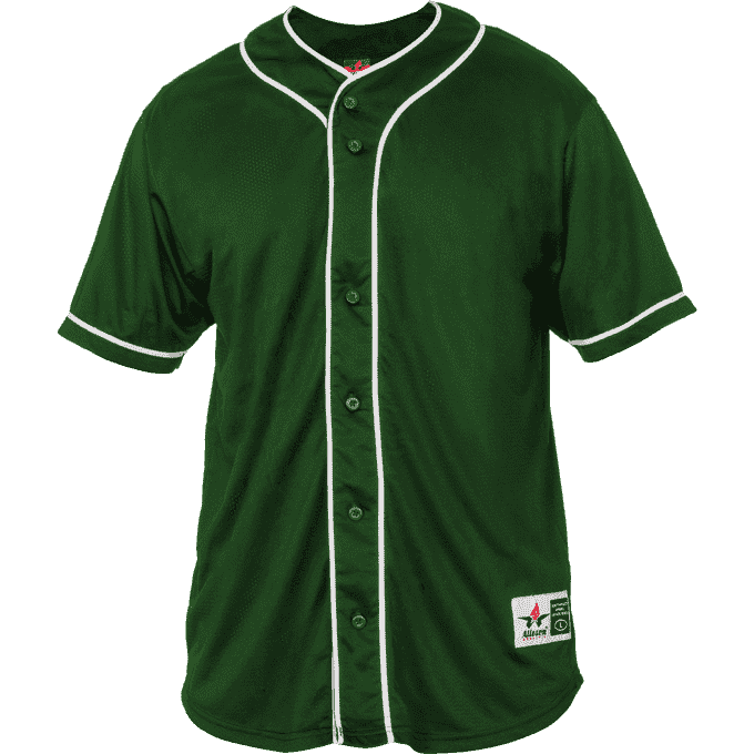 Alleson Athletic 52mbbj Adult Diamond Jersey - Forest White