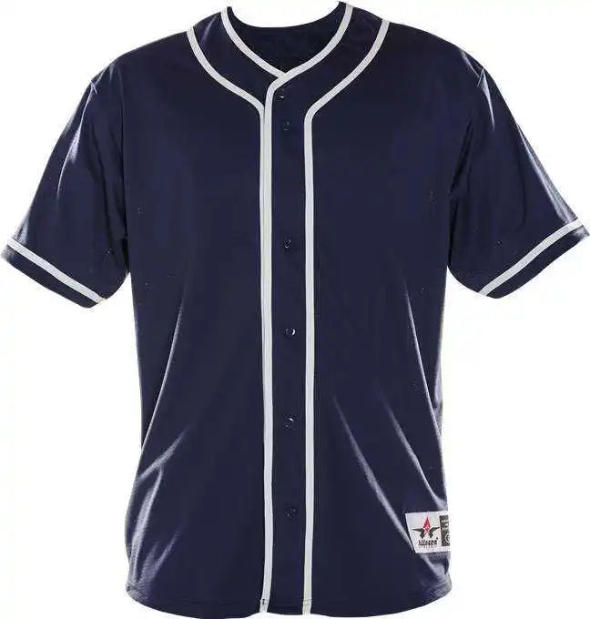 Alleson Athletic 52mbbj Adult Diamond Jersey - Navy White
