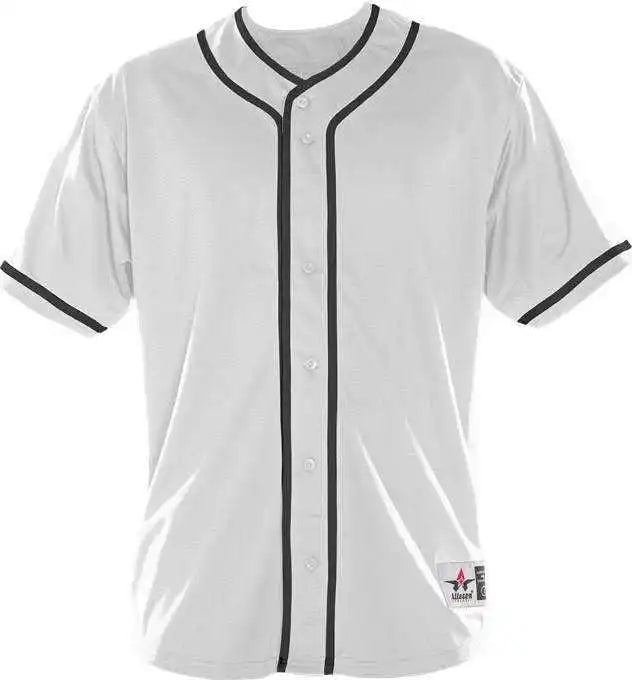 Alleson Athletic 52mbbj Adult Diamond Jersey - White Black