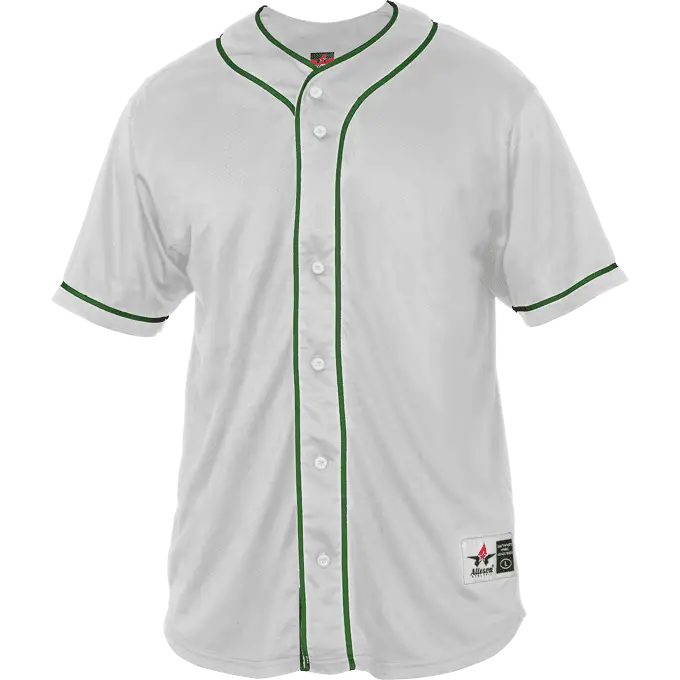 Alleson Athletic 52mbbj Adult Diamond Jersey - White Forest