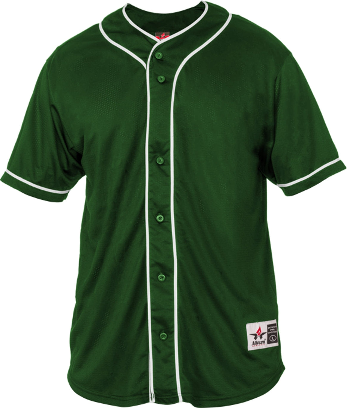 Alleson Athletic 52mbbjy Diamond Full Button - Forest White - Adult s