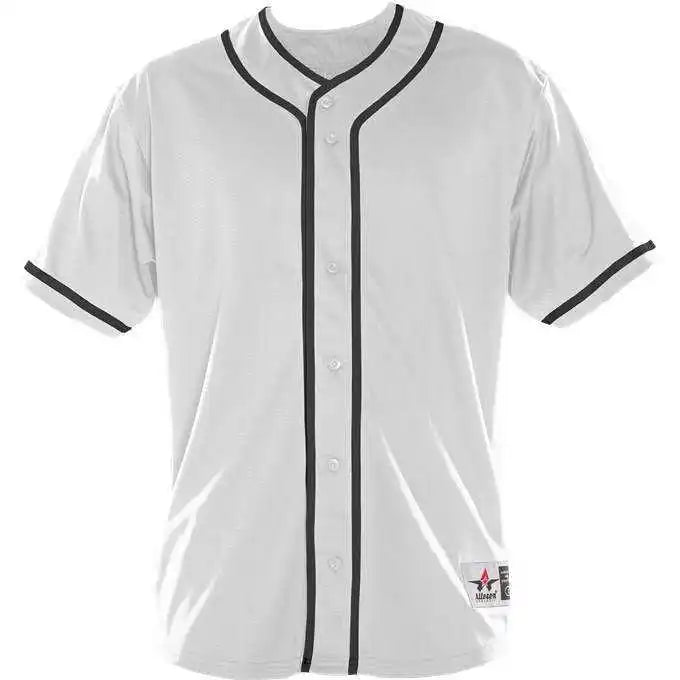 Alleson Athletic 52mbbjy Youth Diamond Jersey - White Black