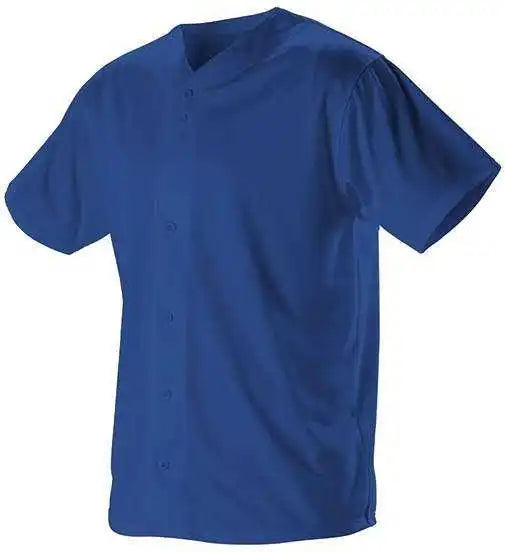 Alleson Athletic 52mffj Adult Faux Mesh Baseball Jersey - Royal