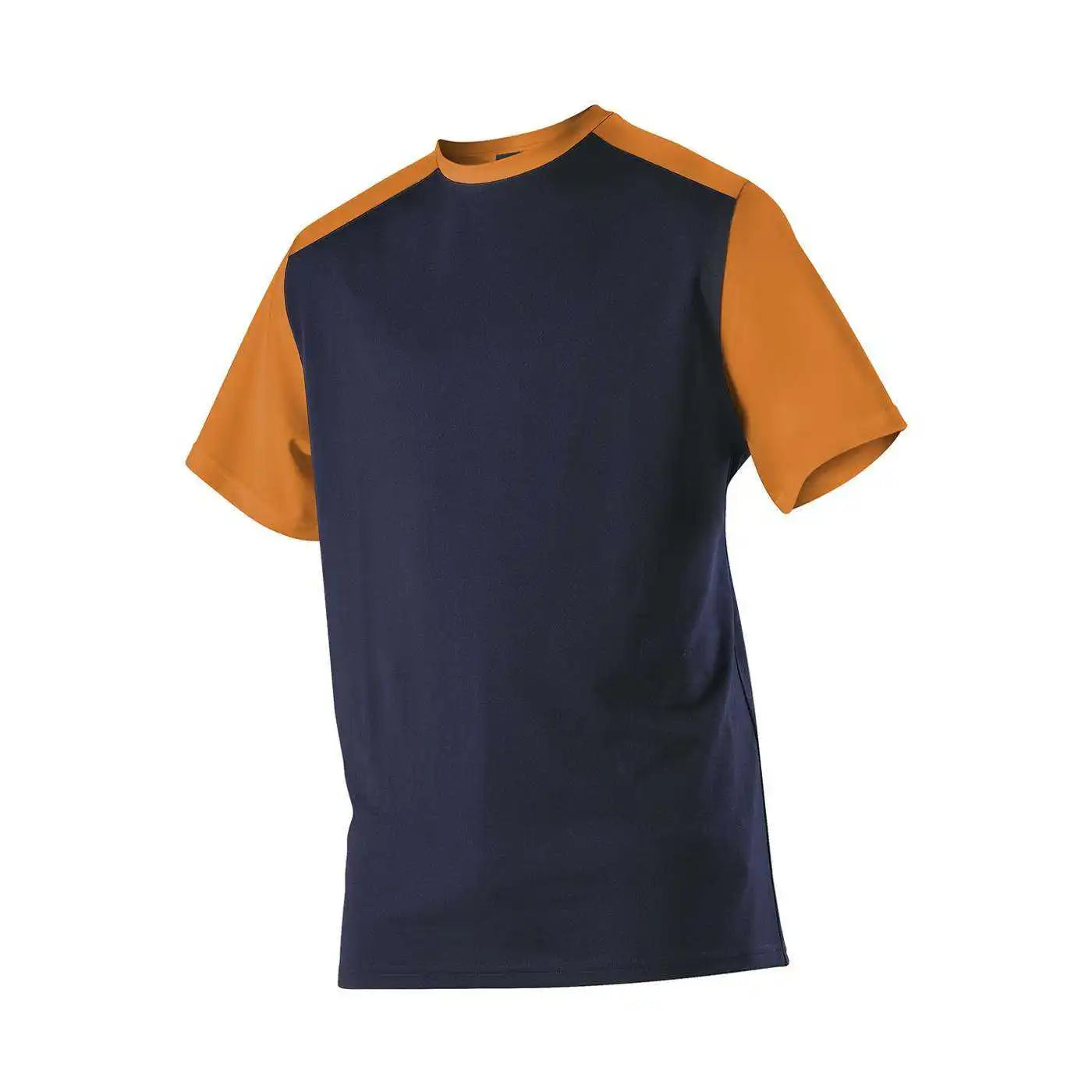 Alleson Athletic 532cjy Youth Crew Neck Baseball Jersey - Navy Burnt Orange