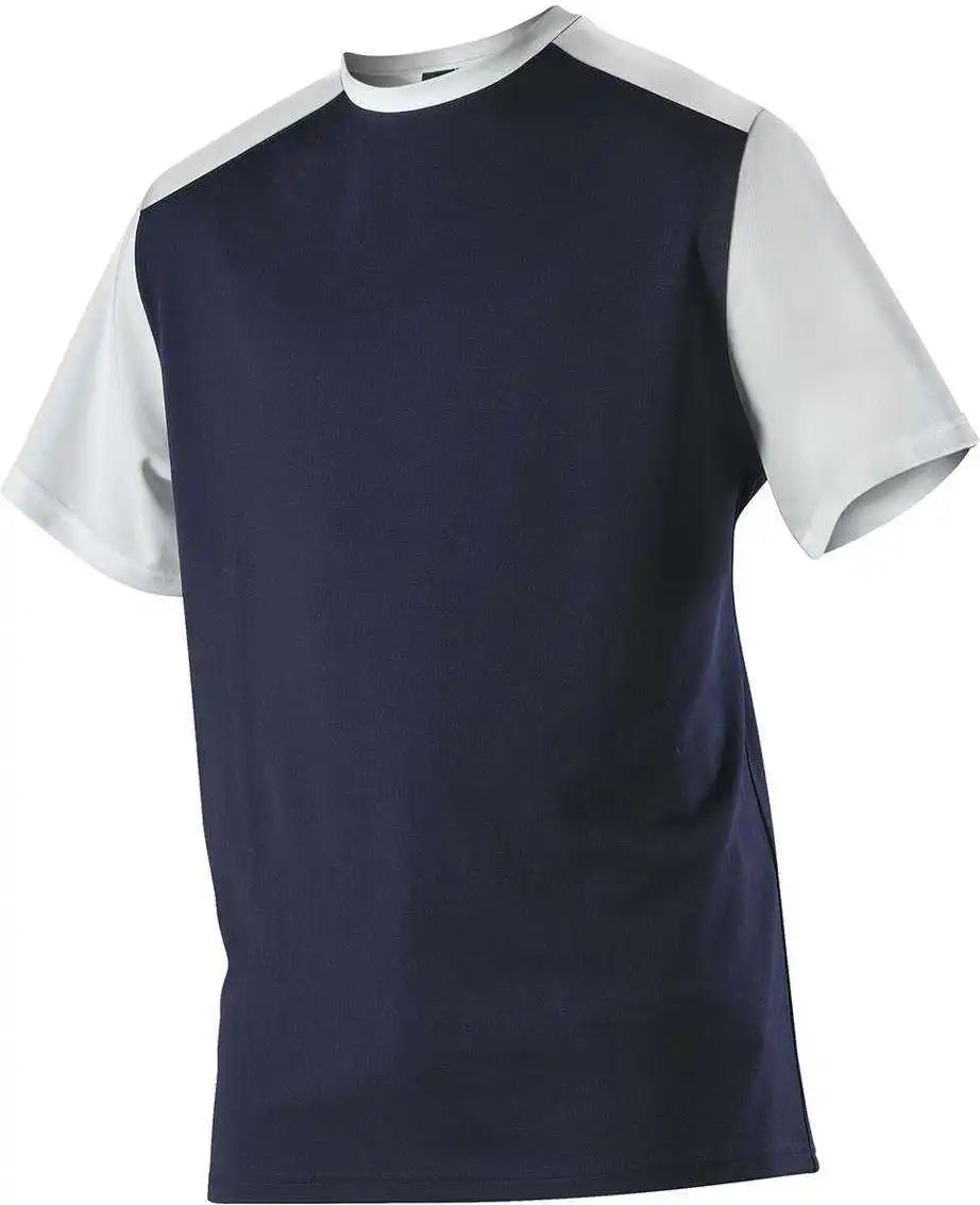Alleson Athletic 532cjy Youth Crew Neck Baseball Jersey - Navy White