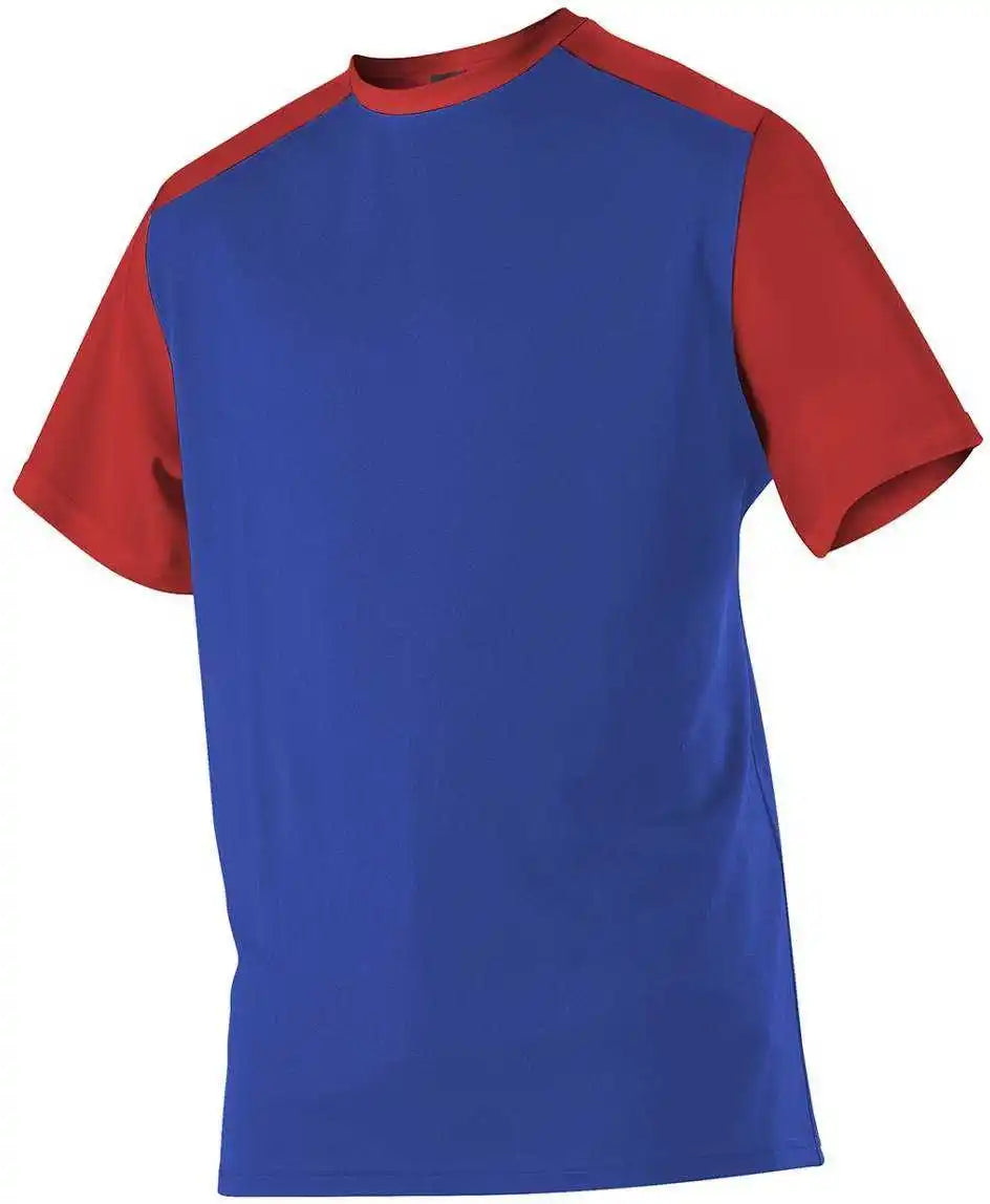 Alleson Athletic 532cjy Youth Crew Neck Baseball Jersey - Royal Red