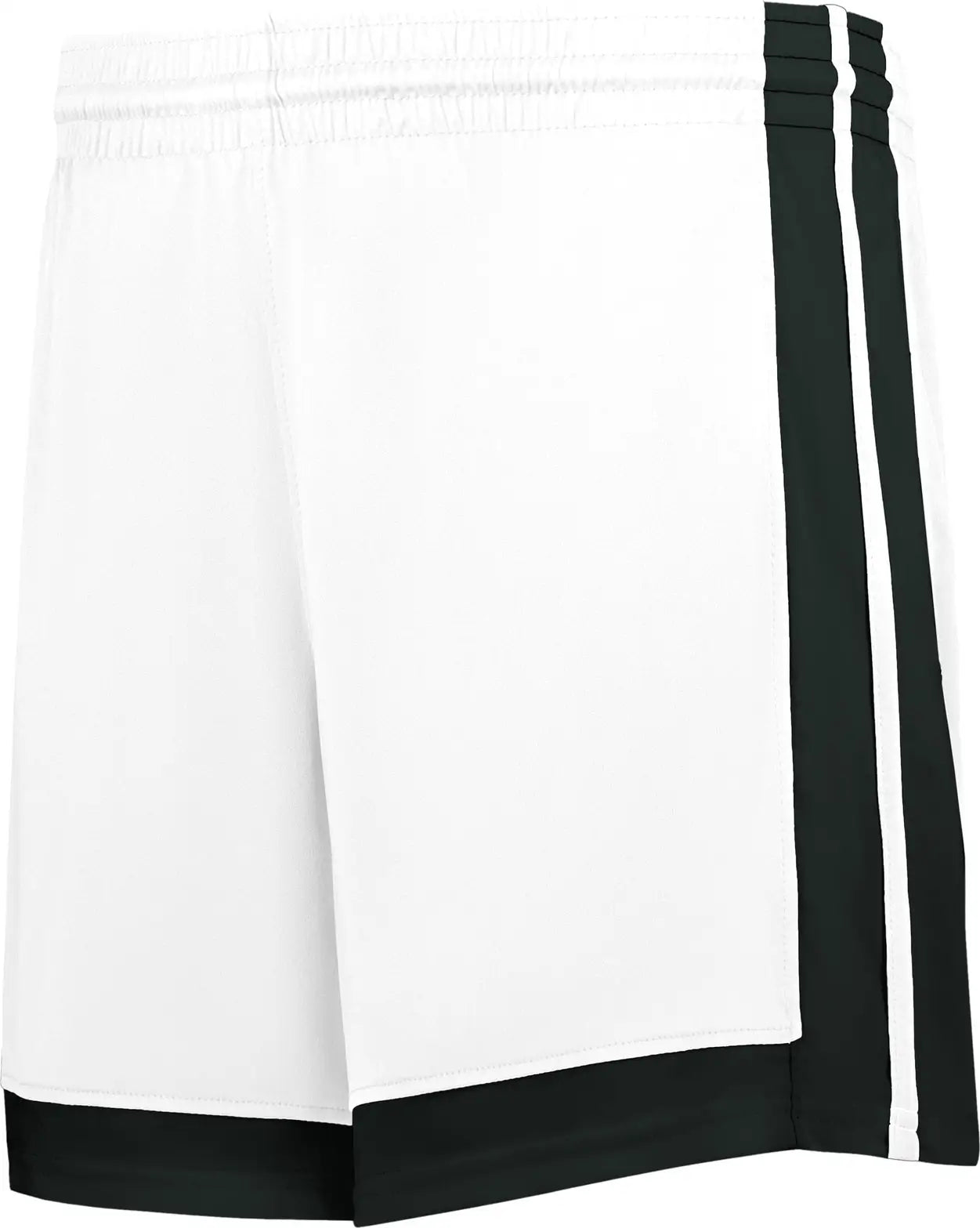 Alleson Athletic 5385p Basketball Shorts - White Black - Adult s