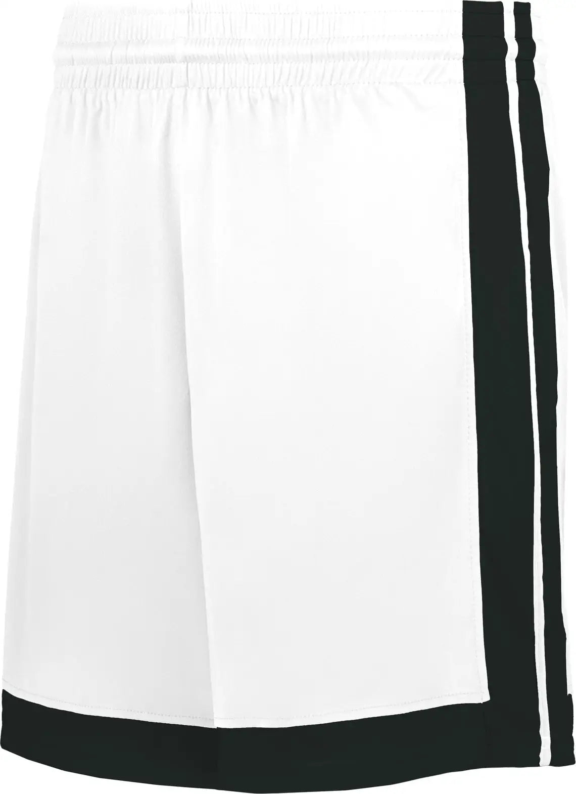 Alleson Athletic 5387p Basketball Shorts - White Black - Adult s