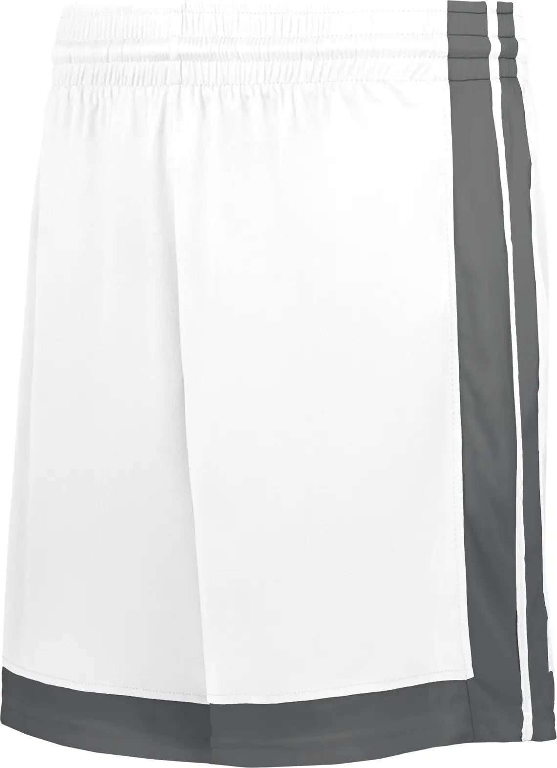 Alleson Athletic 5387p Basketball Shorts - White Charcoal