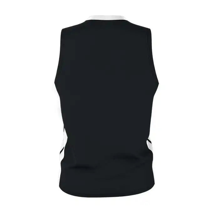 Alleson Athletic 538j Mens Single Ply Basketball Jersey - Black White