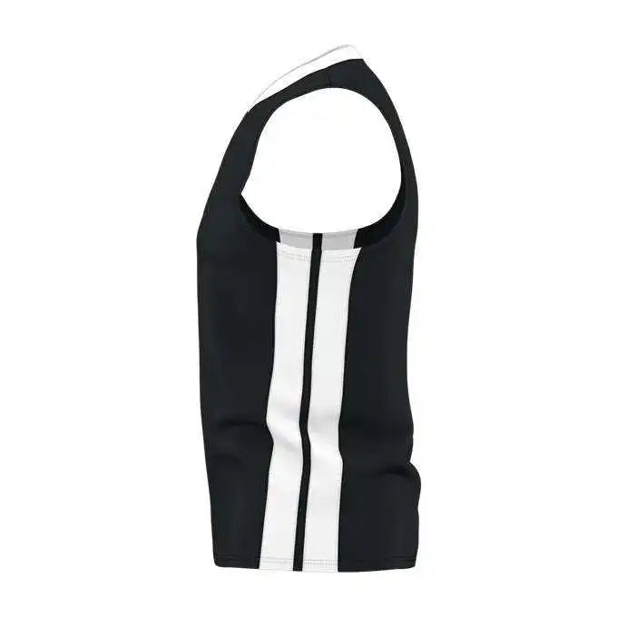 Alleson Athletic 538j Mens Single Ply Basketball Jersey - Black White