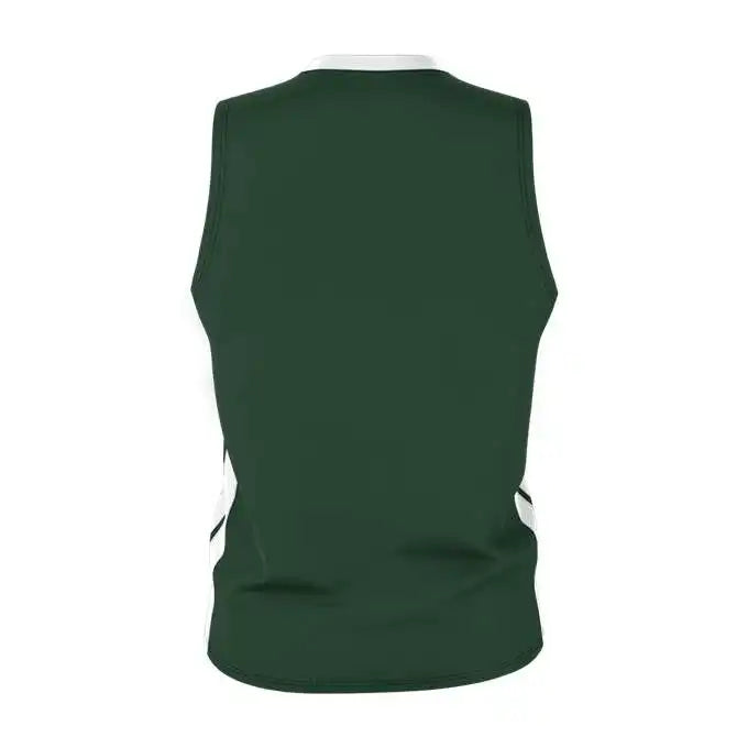 Alleson Athletic 538j Mens Single Ply Basketball Jersey - Forest White