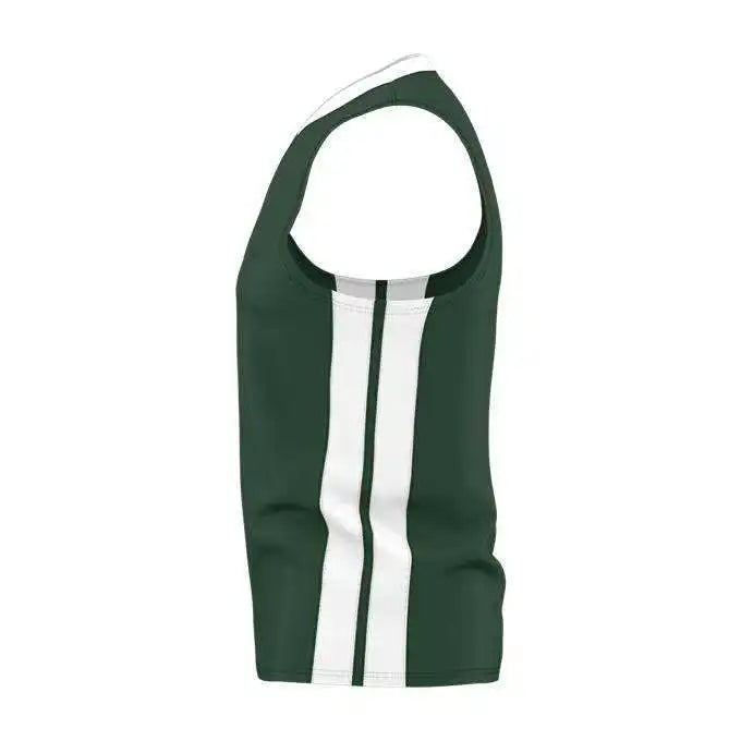 Alleson Athletic 538j Mens Single Ply Basketball Jersey - Forest White