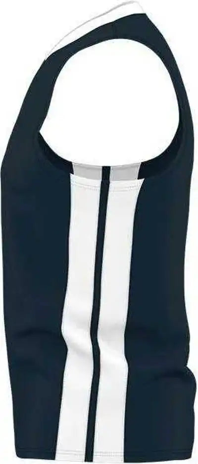 Alleson Athletic 538j Mens Single Ply Basketball Jersey - Navy White