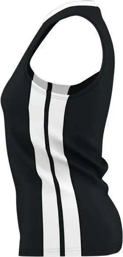 Alleson Athletic 538jw Womens Single Ply Basketball Jersey - Black White
