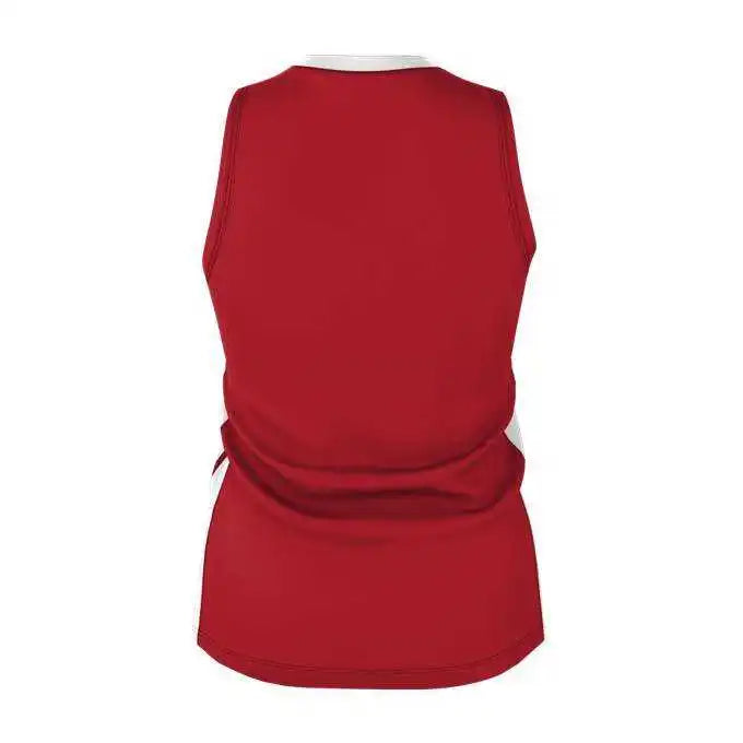 Alleson Athletic 538jw Womens Single Ply Basketball Jersey - Red White
