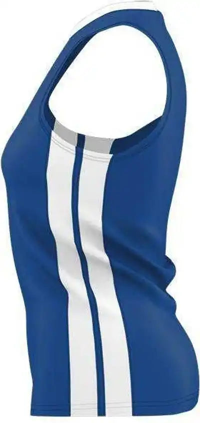 Alleson Athletic 538jw Womens Single Ply Basketball Jersey - Royal White