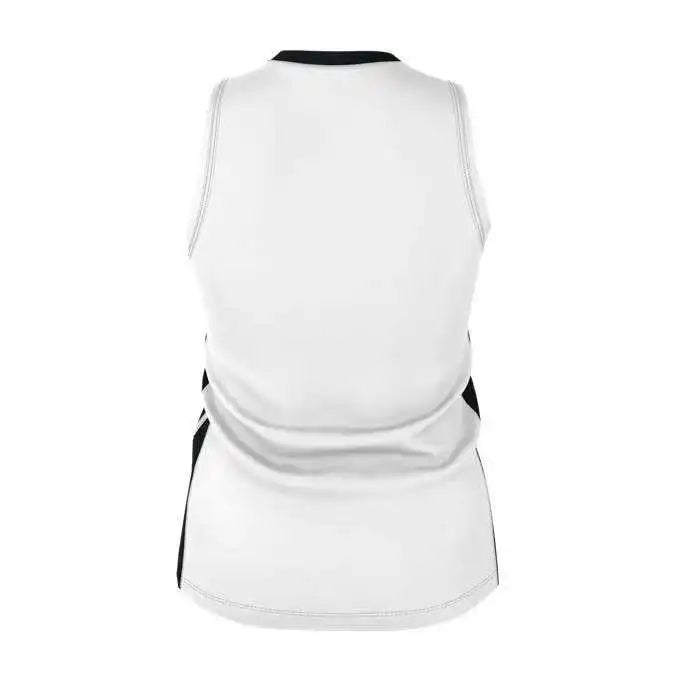 Alleson Athletic 538jw Womens Single Ply Basketball Jersey - White Black