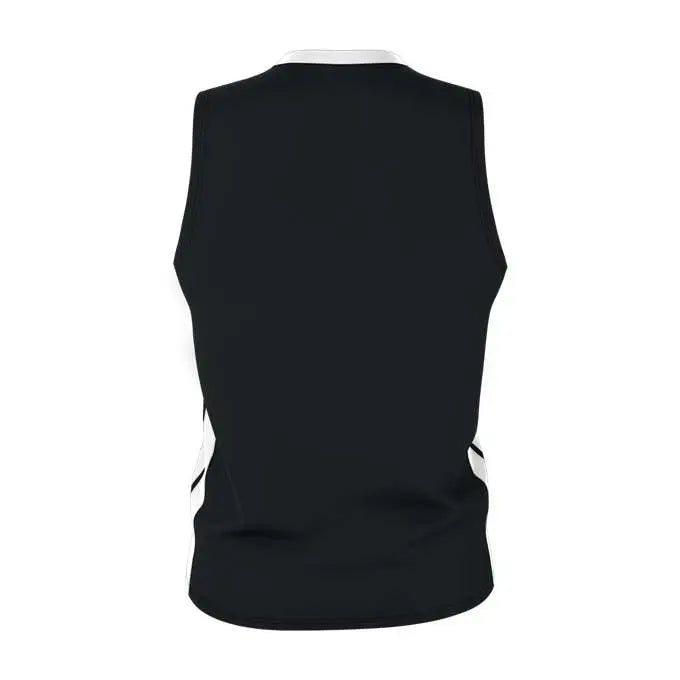 Alleson Athletic 538jy Youth Single Ply Basketball Jersey - Black White