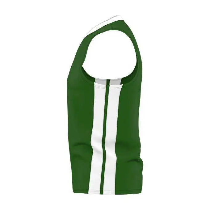 Alleson Athletic 538jy Youth Single Ply Basketball Jersey - Kelly White - s