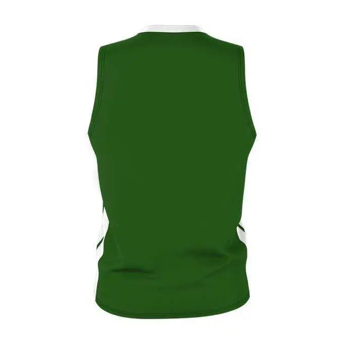 Alleson Athletic 538jy Youth Single Ply Basketball Jersey - Kelly White - s