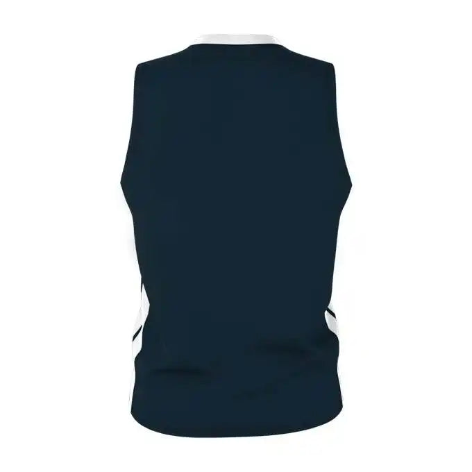 Alleson Athletic 538jy Youth Single Ply Basketball Jersey - Navy White