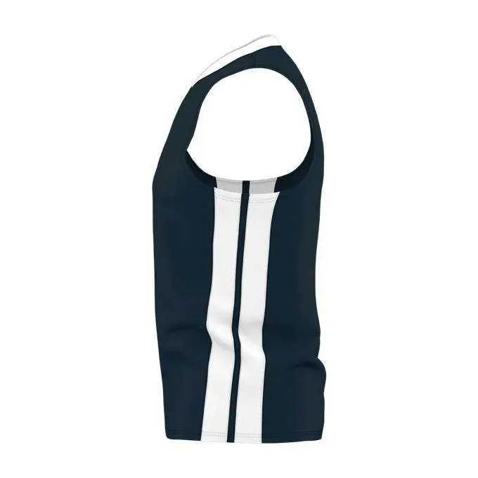 Alleson Athletic 538jy Youth Single Ply Basketball Jersey - Navy White