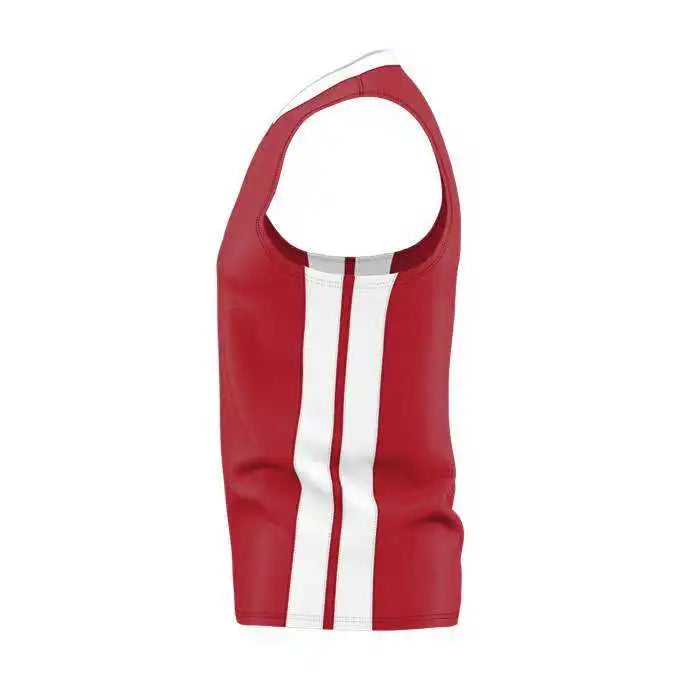 Alleson Athletic 538jy Youth Single Ply Basketball Jersey - Red White
