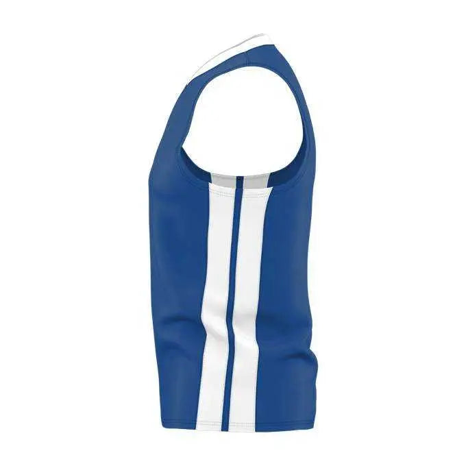 Alleson Athletic 538jy Youth Single Ply Basketball Jersey - Royal White