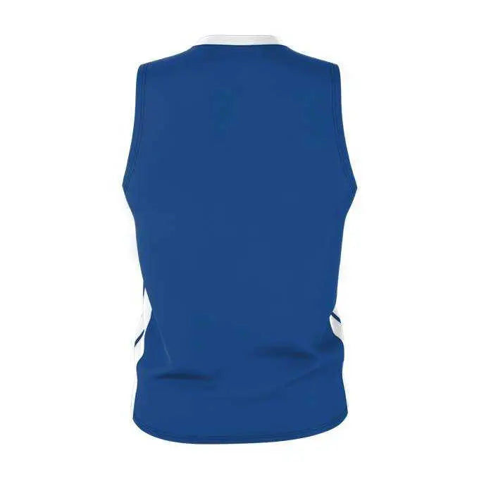 Alleson Athletic 538jy Youth Single Ply Basketball Jersey - Royal White