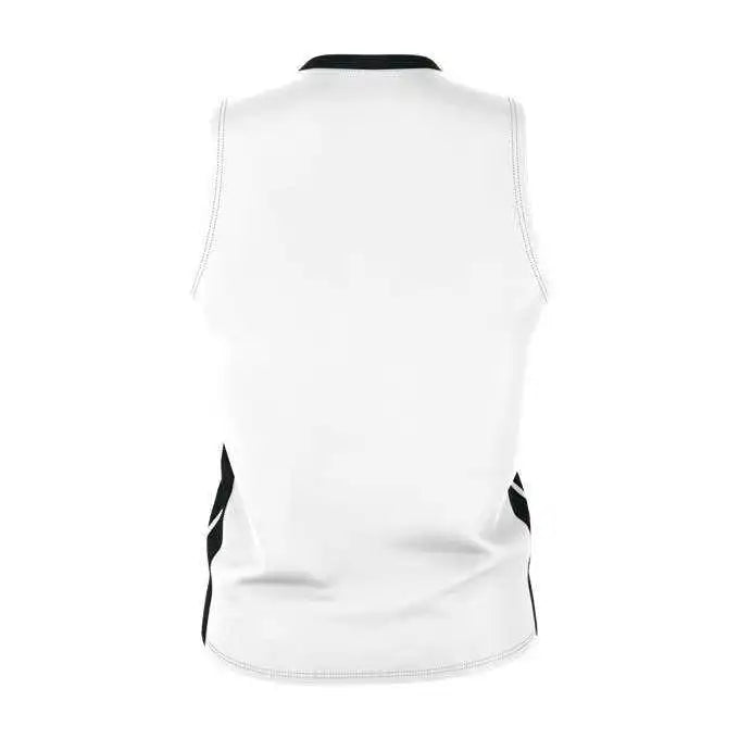 Alleson Athletic 538jy Youth Single Ply Basketball Jersey - White Black